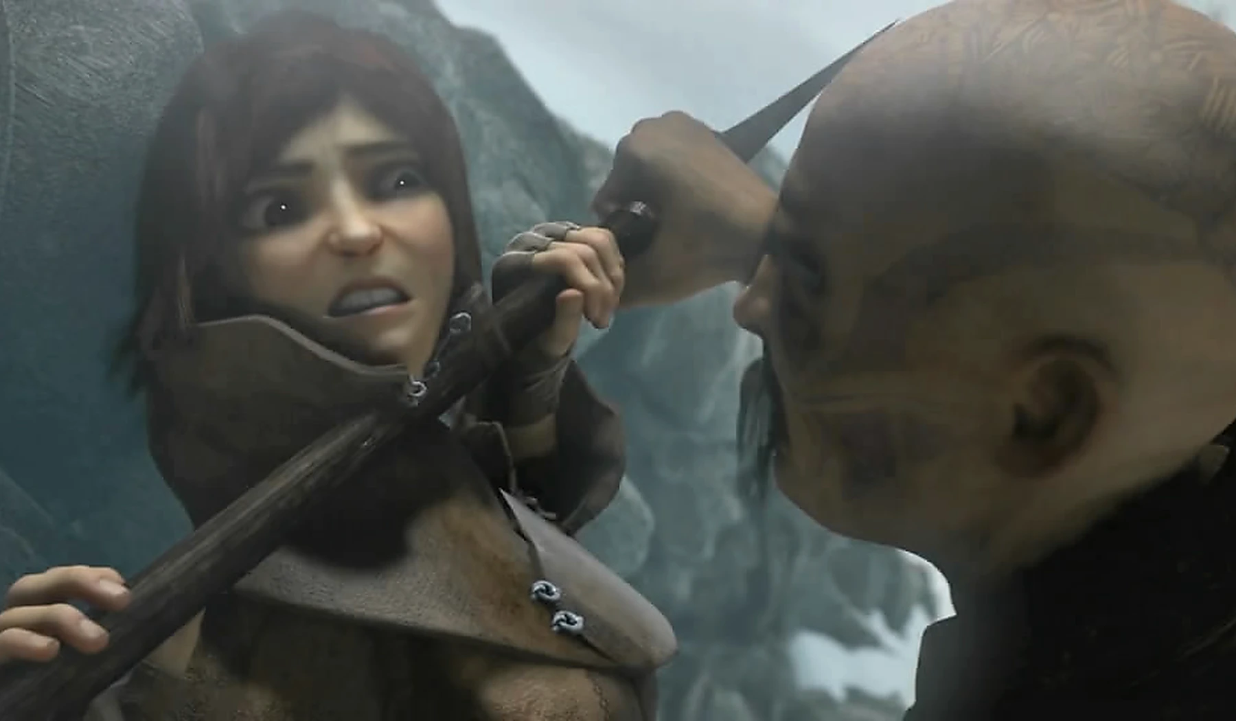 Cinematic character and creature animation frame